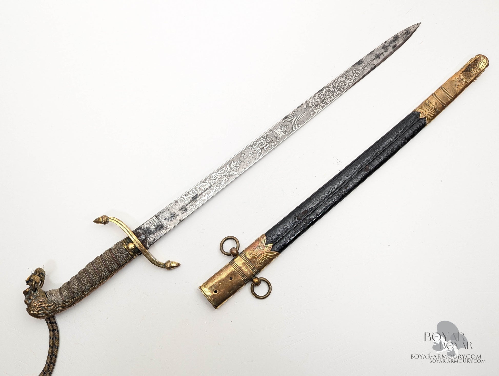 Victorian Royal Navy Midshipman’s Dirk by Gieve Dagger